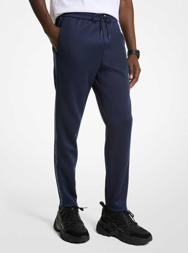 Michaelkors Empire Logo Trim Knit Azuis | SN-MK27981