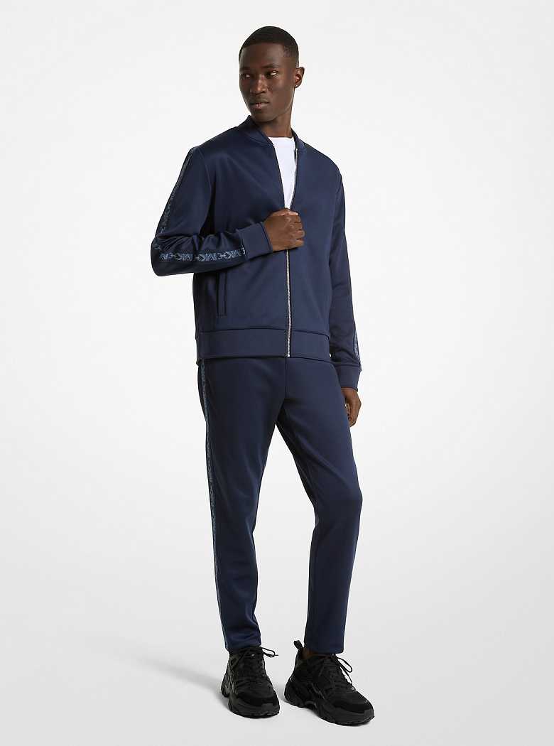 Michaelkors Empire Logo Trim Knit Azuis | SN-MK28009