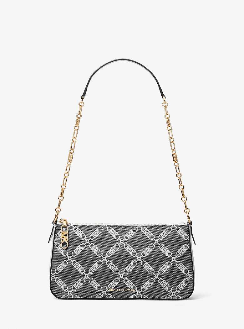 Michaelkors Empire Medium Chain-Link Pretas Branco | SN-MK26976