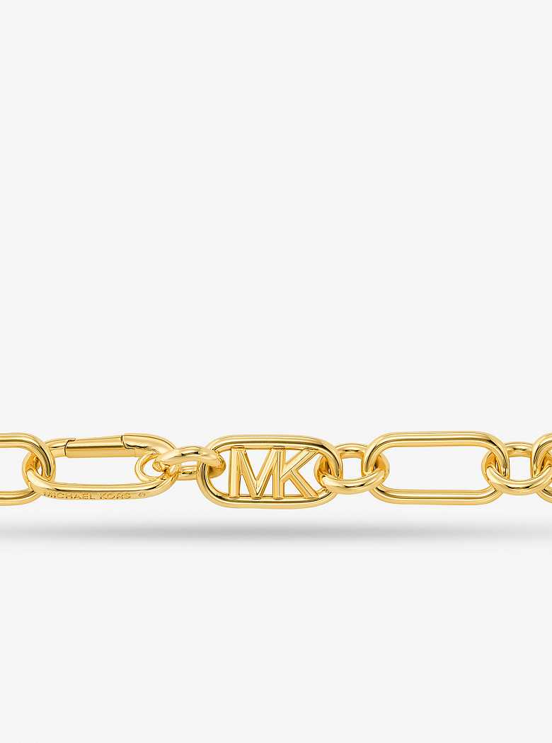 Michaelkors Empire Precious Metal-Plated Brass Double Chain-Link Douradas | SN-MK27813