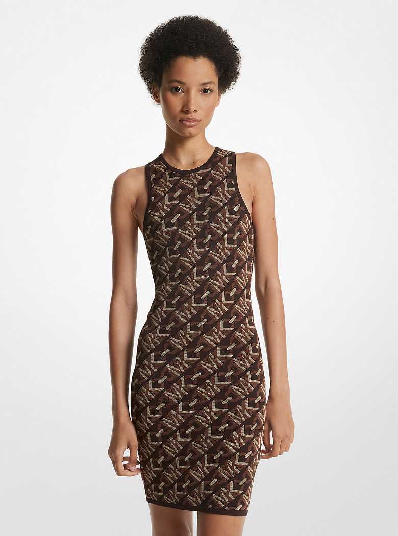 Michaelkors Empire Signature Logo Jacquard Tank Chocolate | SN-MK26706