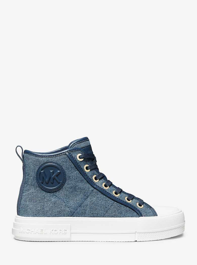 Michaelkors Evy Denim High-Top Azuis Multicoloridas | SN-MK27461