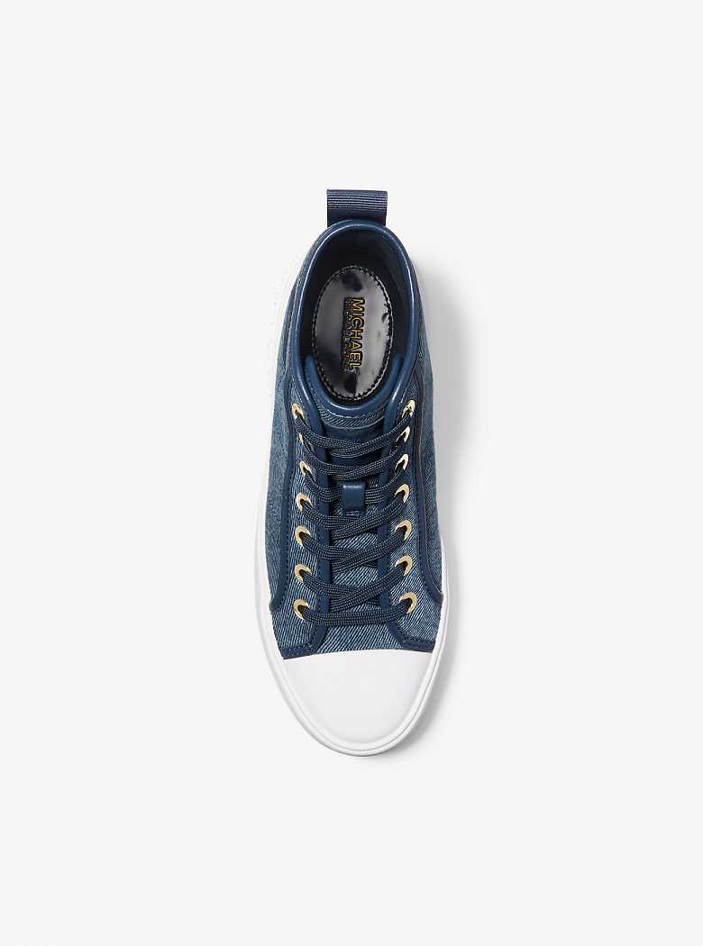 Michaelkors Evy Denim High-Top Azuis Multicoloridas | SN-MK27461