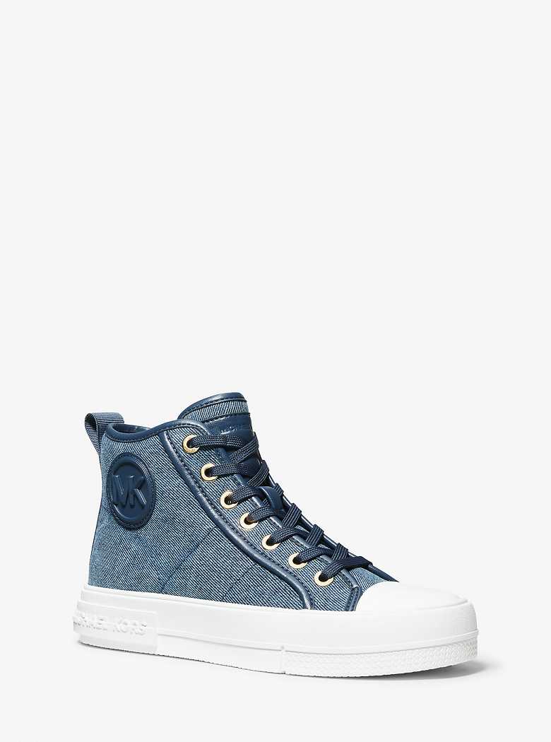 Michaelkors Evy Denim High-Top Azuis Multicoloridas | SN-MK27461