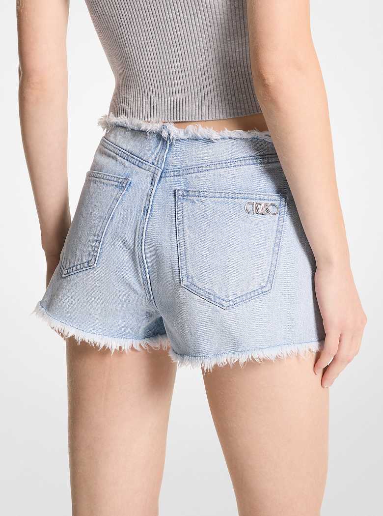 Michaelkors Frayed Denim Azuis Azul Claro | SN-MK26540