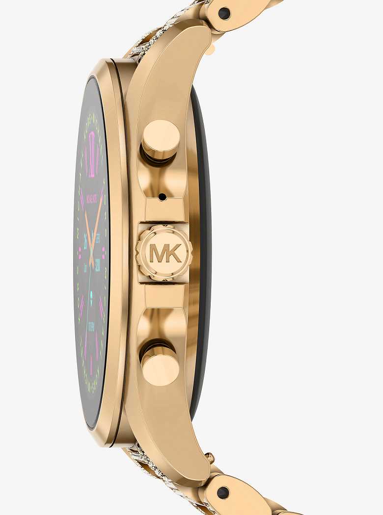 Michaelkors Gen 6 Bradshaw Pavé Gold-Tone Douradas | SN-MK28274
