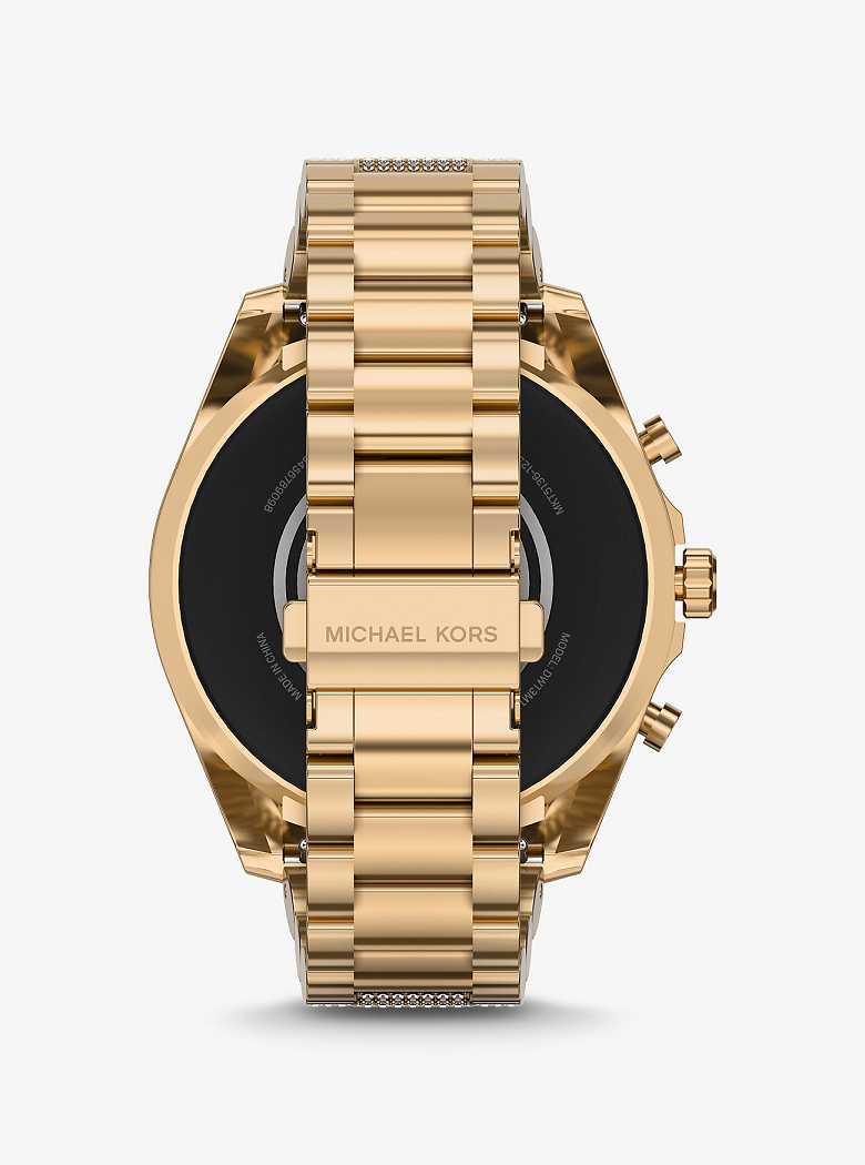 Michaelkors Gen 6 Bradshaw Pavé Gold-Tone Douradas | SN-MK28274