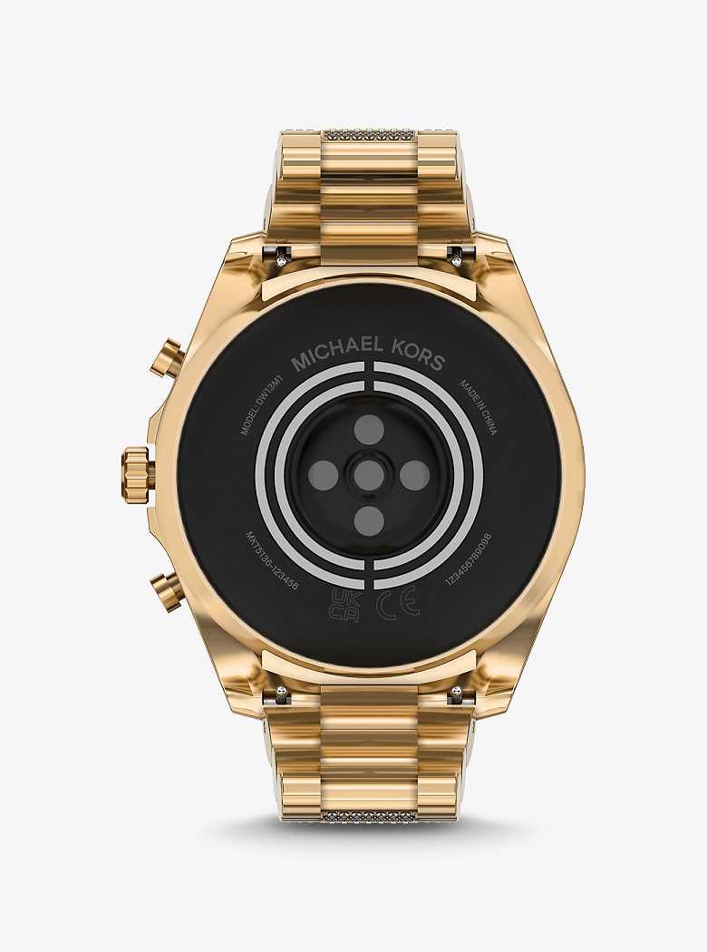 Michaelkors Gen 6 Bradshaw Pavé Gold-Tone Douradas | SN-MK28274