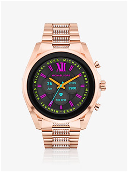 Michaelkors Gen 6 Bradshaw Pavé Rose Gold-Tone Smartwatch Rosa Douradas | SN-MK28434