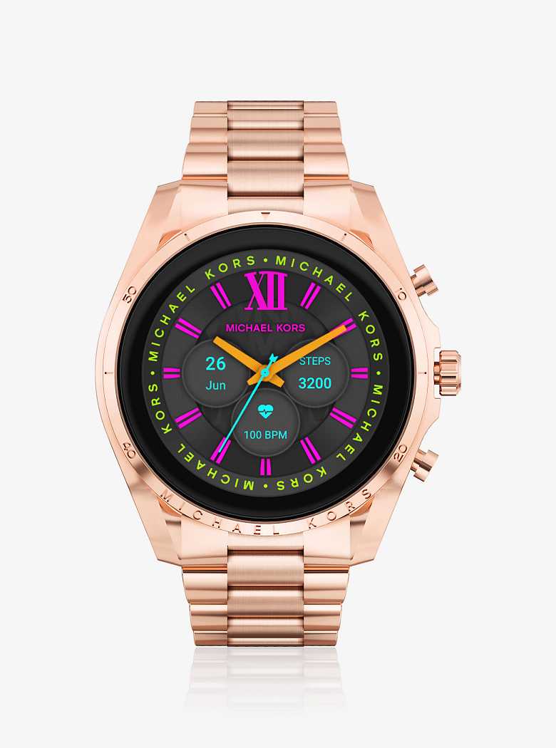 Michaelkors Gen 6 Bradshaw Rose Gold-Tone Rosa Douradas | SN-MK28273