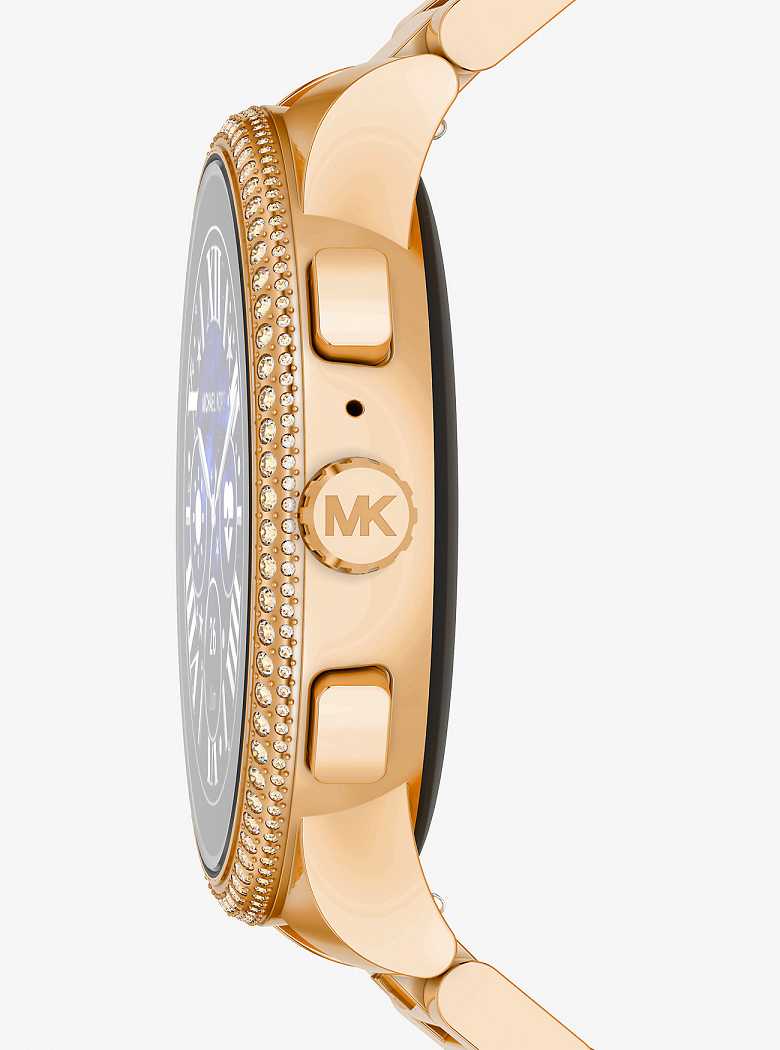 Michaelkors Gen 6 Camille Pavé Gold-Tone Rosa Douradas | SN-MK28259