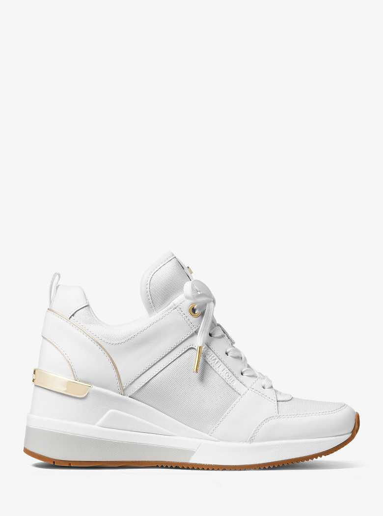 Michaelkors Georgie Canvas and Leather Branco | SN-MK27458