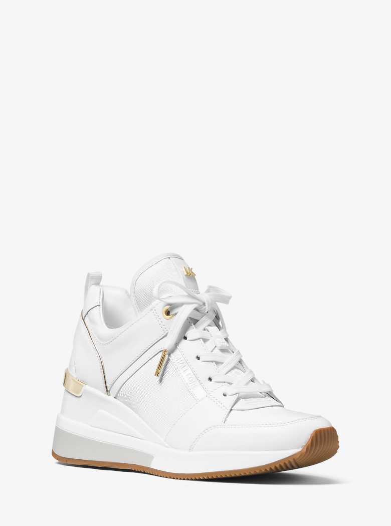 Michaelkors Georgie Canvas and Leather Branco | SN-MK27458