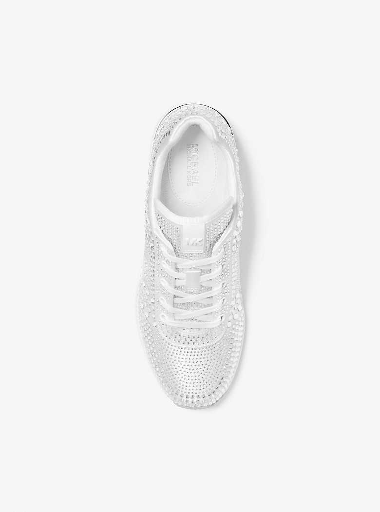 Michaelkors Georgie Crystal Embellished Satin Branco | SN-MK27445