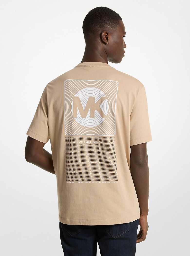 Michaelkors Graphic Logo Cotton Caqui | SN-MK27936