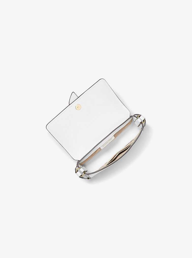 Michaelkors Greenwich Extra-Small Saffiano Leather Branco | SN-MK27266