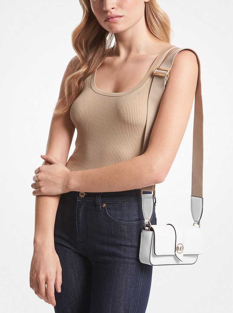Michaelkors Greenwich Extra-Small Saffiano Leather Branco | SN-MK27266