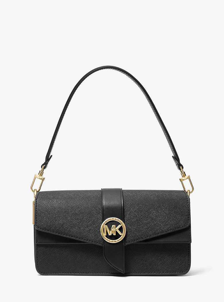 Michaelkors Greenwich Medium Saffiano Leather Pretas | SN-MK27023