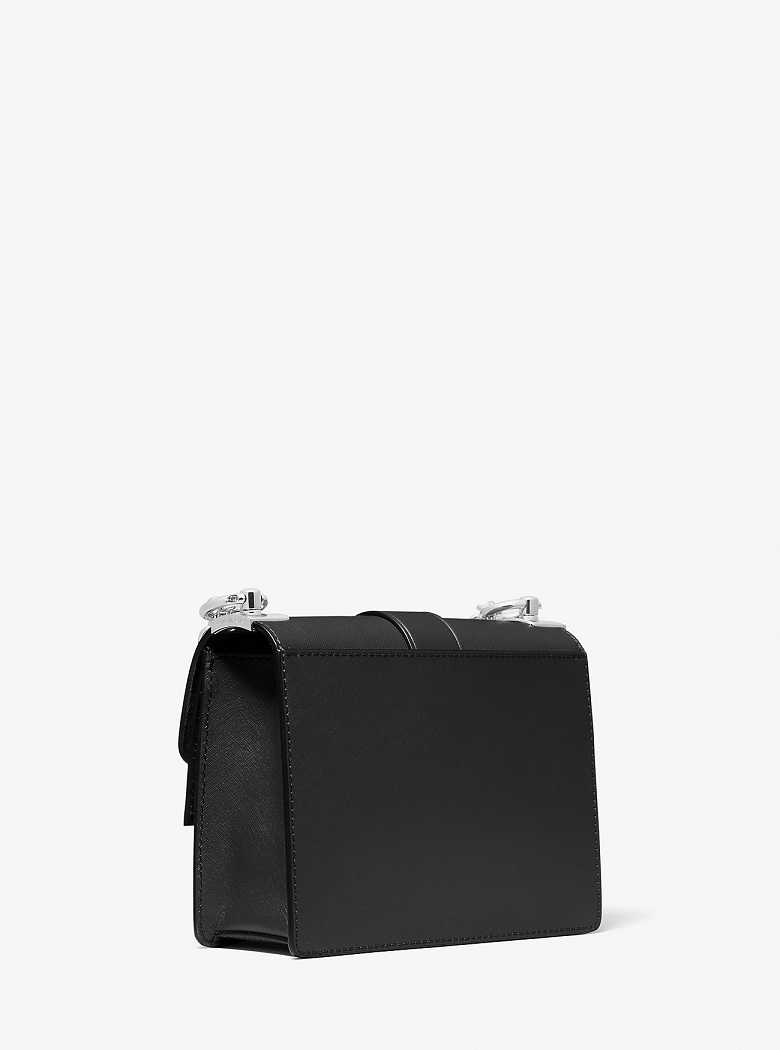 Michaelkors Greenwich Small Saffiano Leather Pretas | SN-MK27026