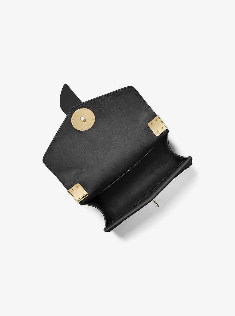 Michaelkors Greenwich Small Saffiano Leather Pretas | SN-MK27248