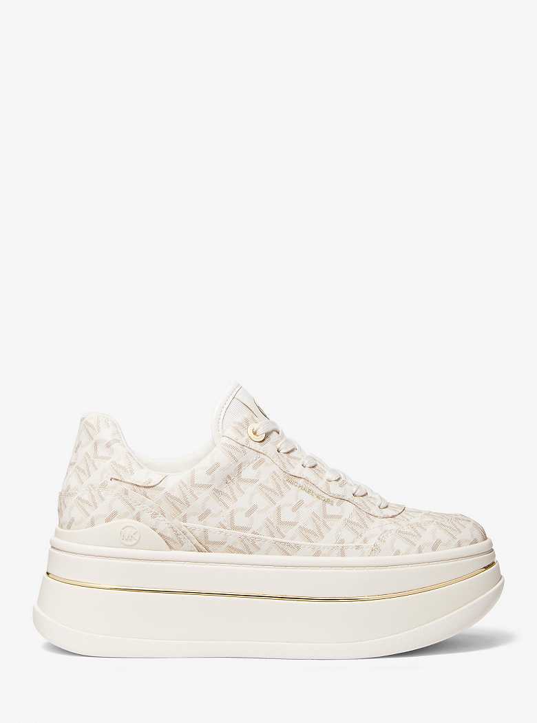 Michaelkors Hayes Empire Signature Logo Platform Luz Amarelas | SN-MK27396
