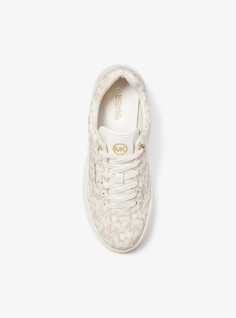 Michaelkors Hayes Empire Signature Logo Platform Luz Amarelas | SN-MK27396