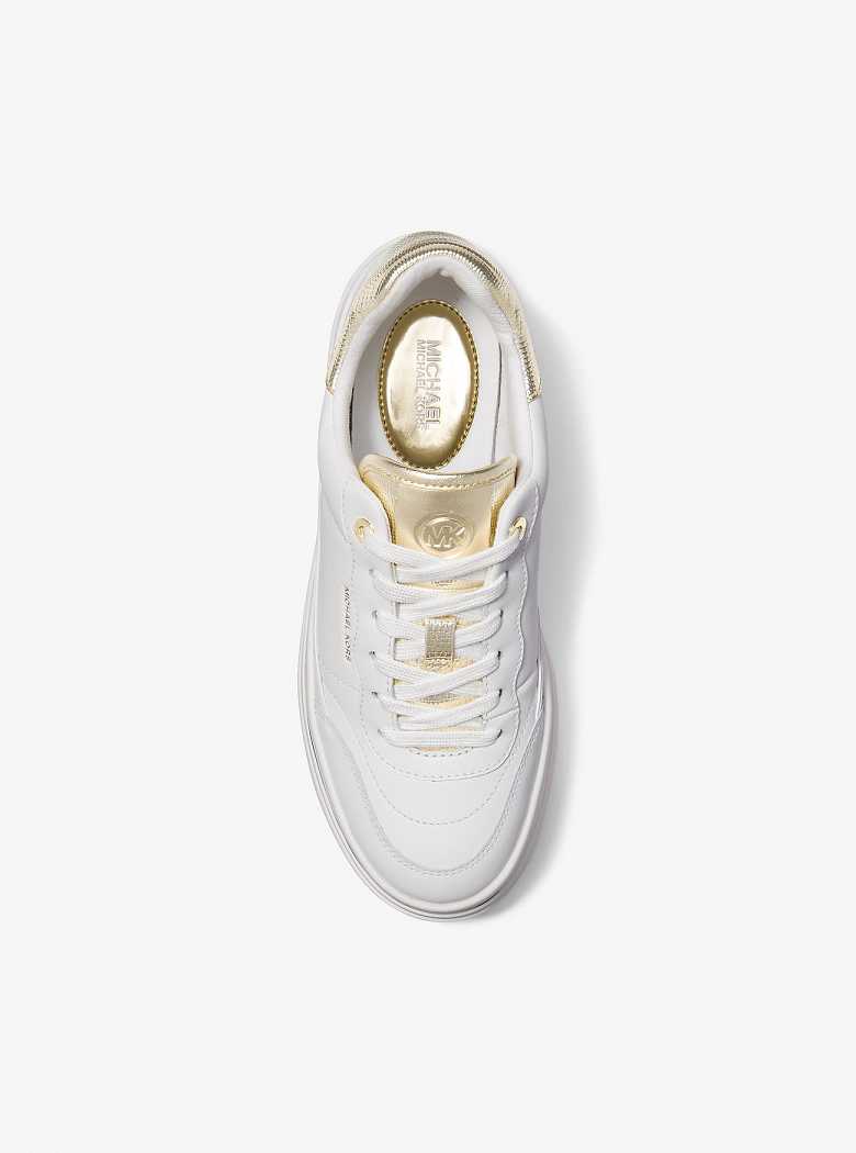 Michaelkors Hayes Leather Platform Douradas | SN-MK27395