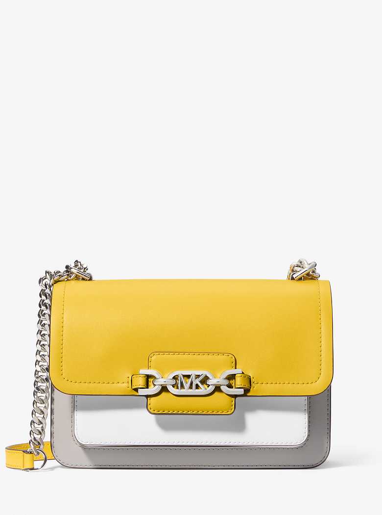 Michaelkors Heather Large Color-Block Leather Amarelas | SN-MK27084