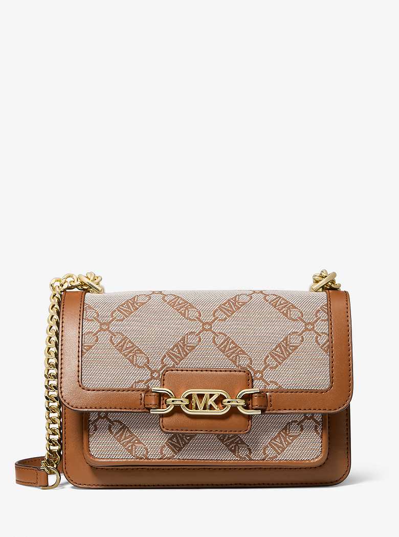 Michaelkors Heather Large Empire Logo Jacquard Bege | SN-MK27040