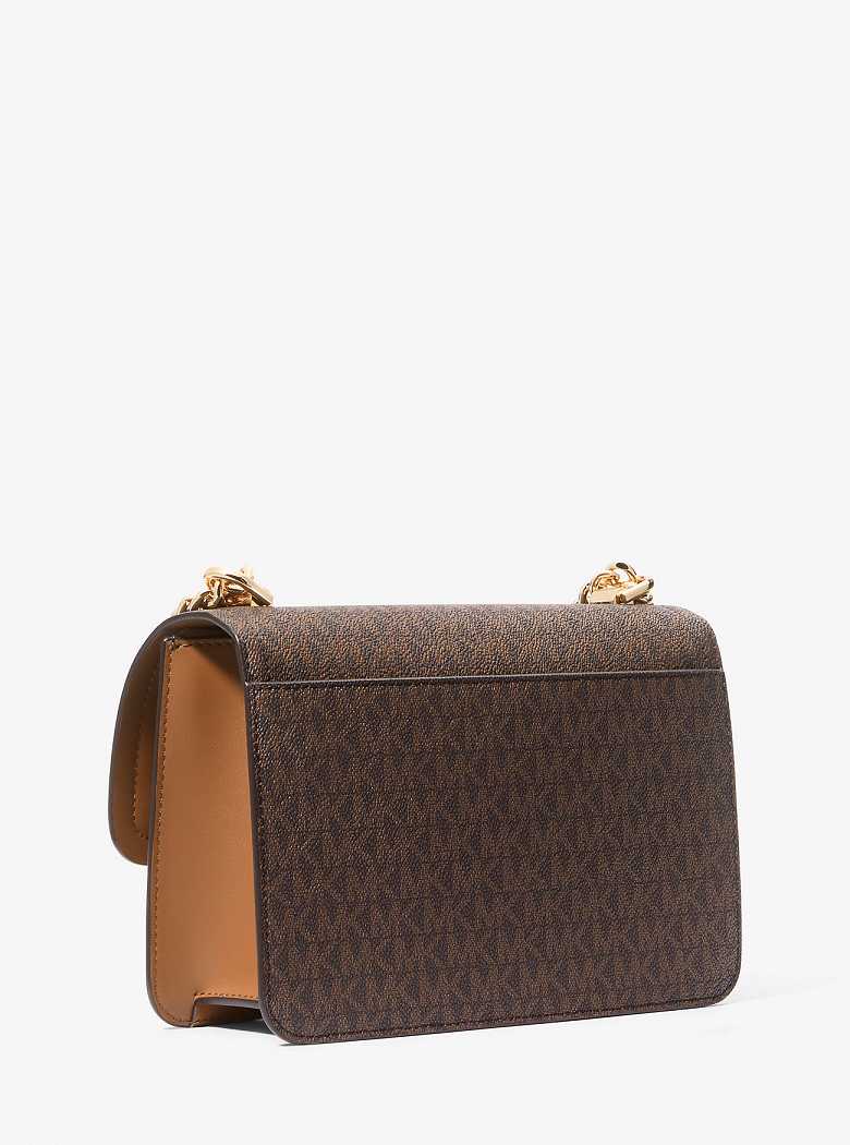 Michaelkors Heather Large Logo Marrom | SN-MK27081