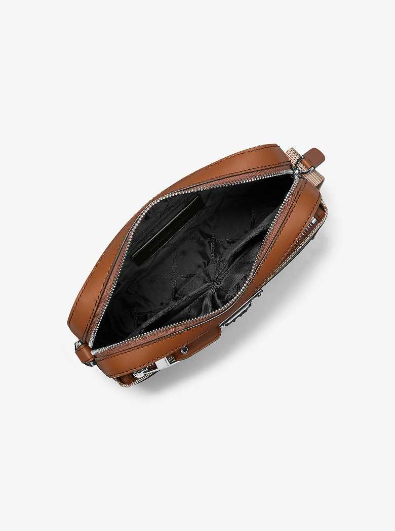 Michaelkors Hudson Empire Logo Jacquard Utility Marrom | SN-MK28151