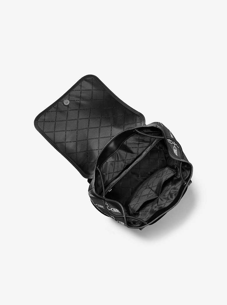 Michaelkors Hudson Empire Signature Logo Jacquard Pretas | SN-MK28193