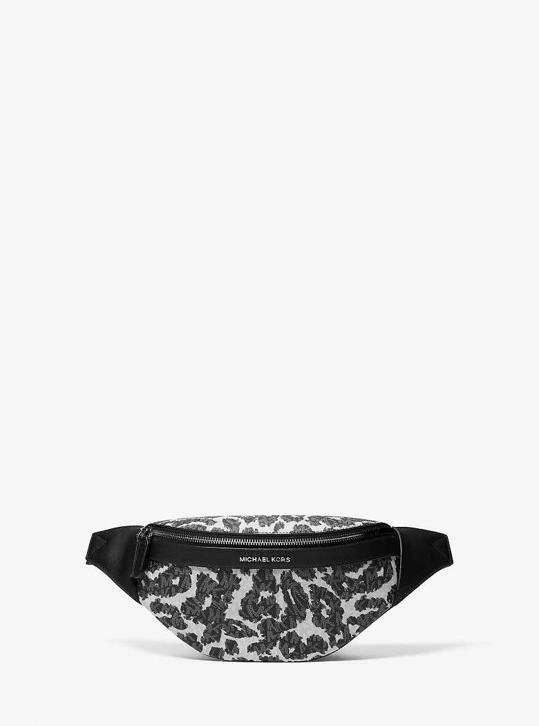 Michaelkors Hudson Leopard Logo Pretas Cinzentas | SN-MK28119