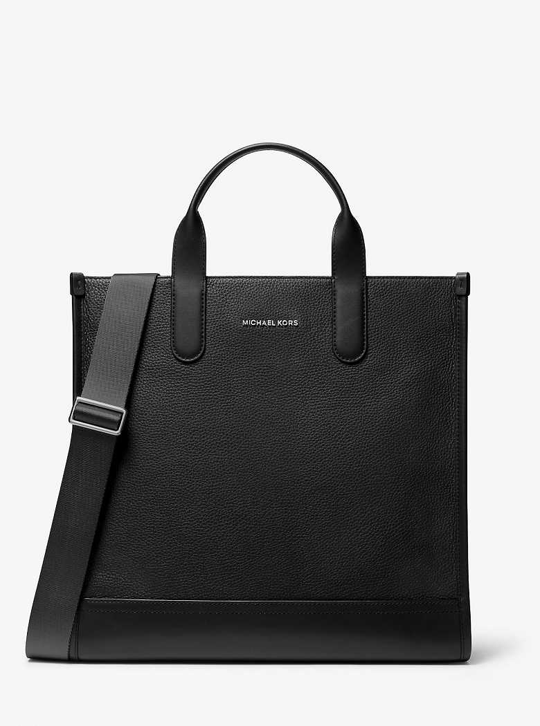 Michaelkors Hudson Pebbled Leather Pretas | SN-MK26908