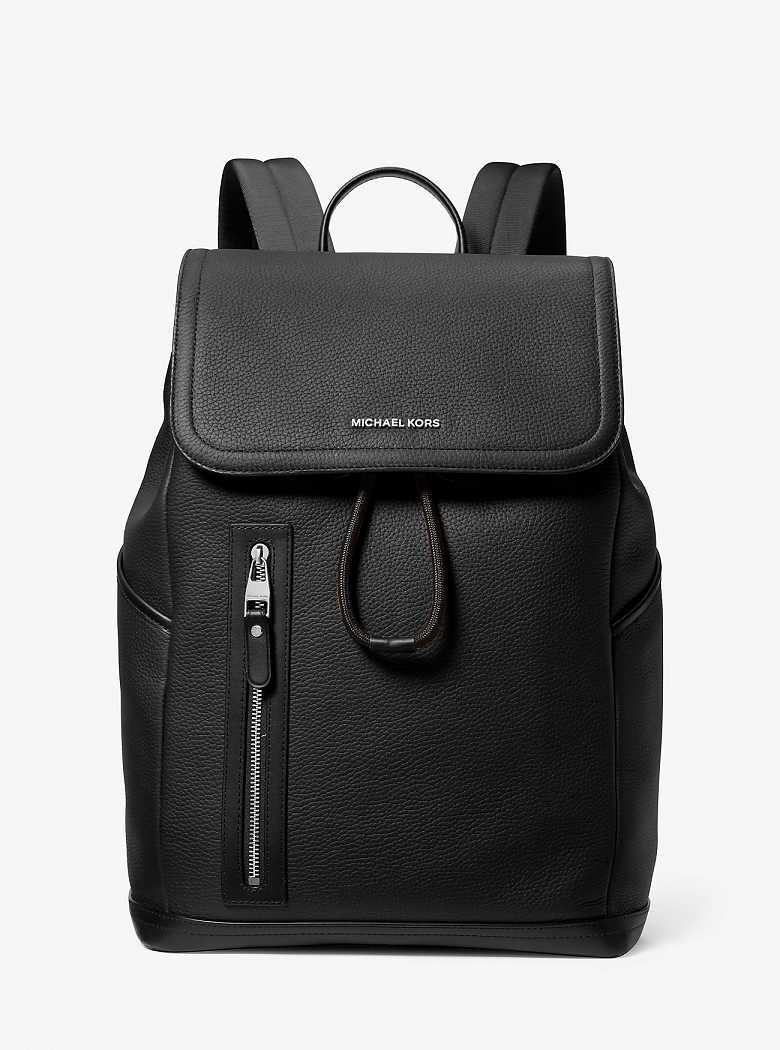 Michaelkors Hudson Pebbled Leather Utility Pretas | SN-MK28188
