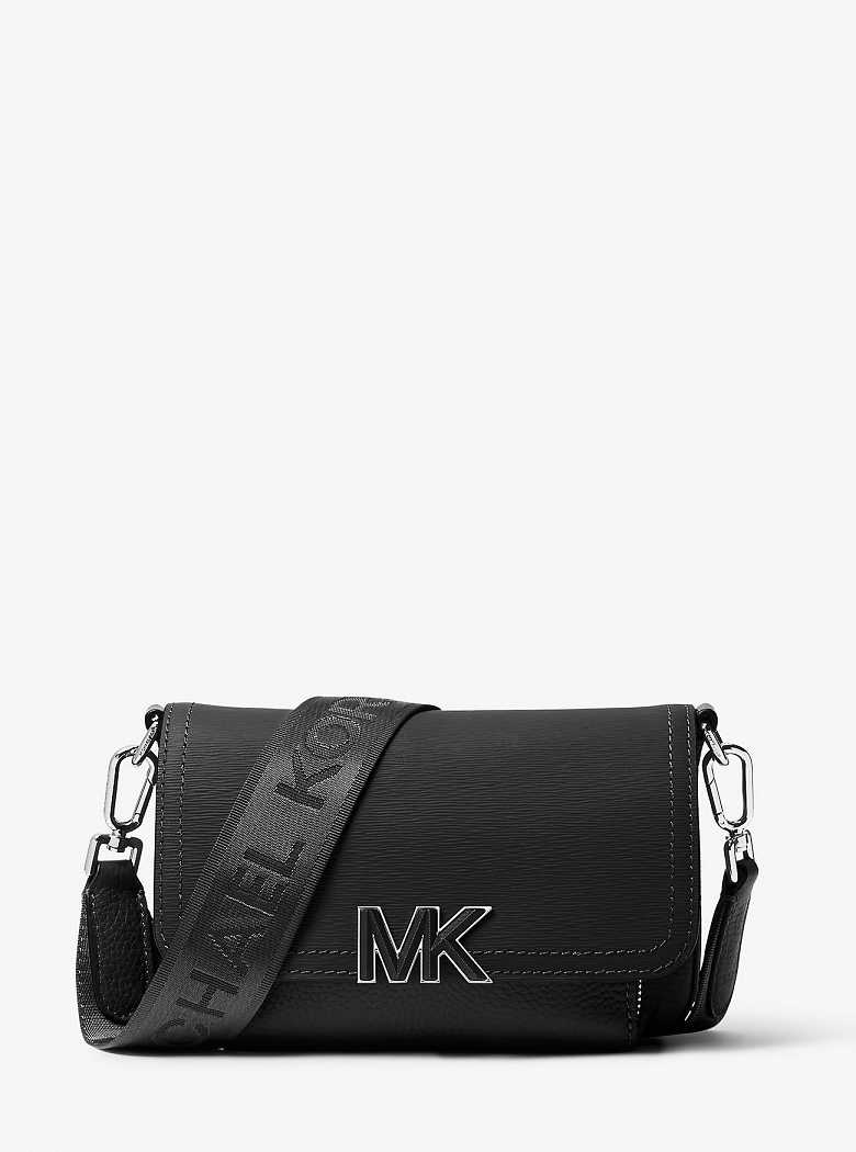 Michaelkors Hudson Textured Leather Pretas | SN-MK28129