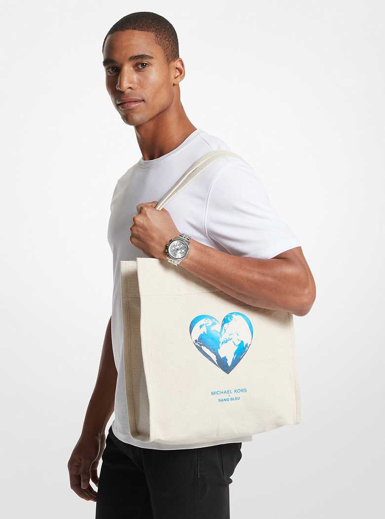 Michaelkors Hunger Stop Recycled Cotton Canvas Bege | SN-MK26902