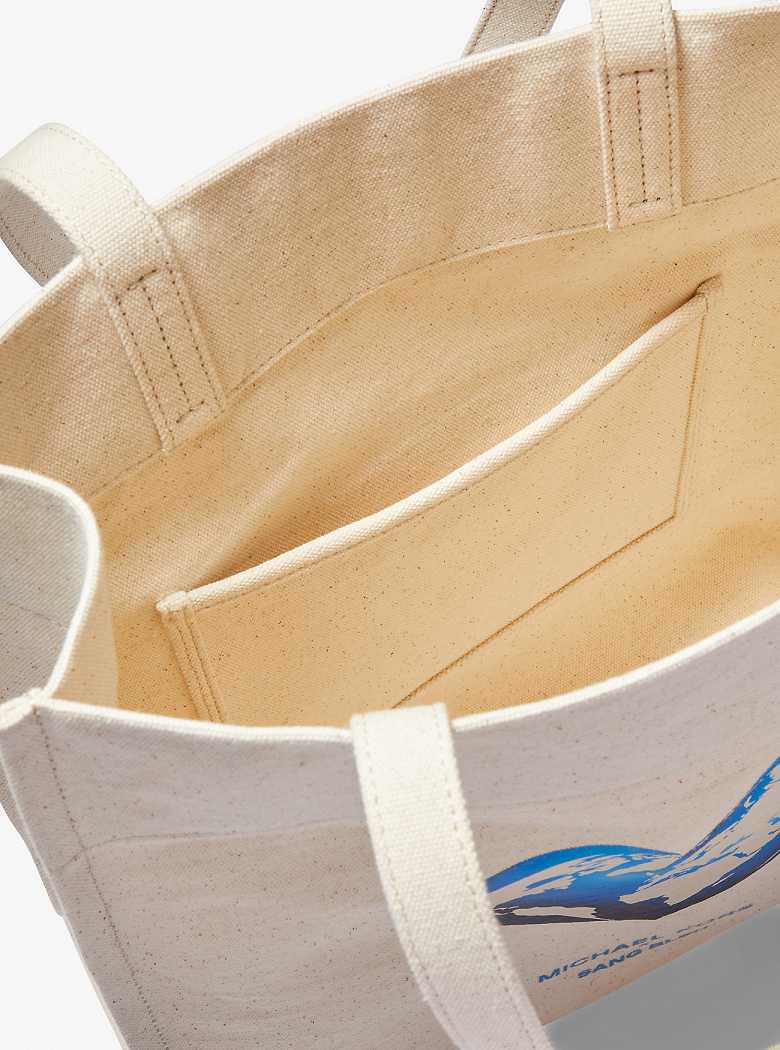 Michaelkors Hunger Stop Recycled Cotton Canvas Bege | SN-MK26902