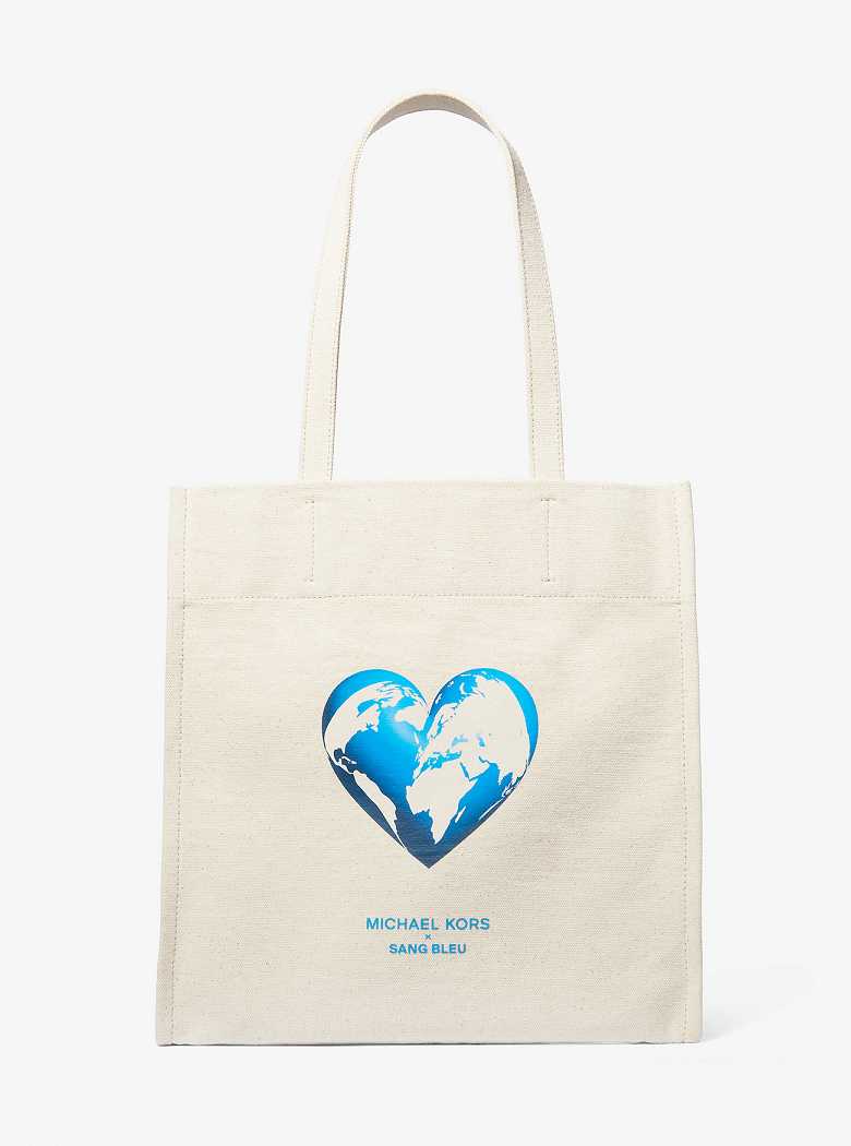 Michaelkors Hunger Stop Recycled Cotton Canvas Bege | SN-MK26902