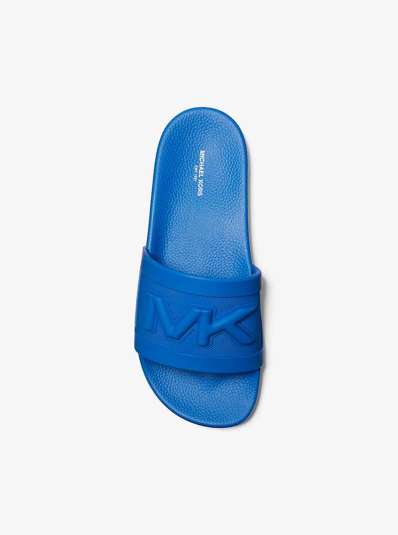 Michaelkors Jake Logo Embossed Rubber Azuis | SN-MK28240