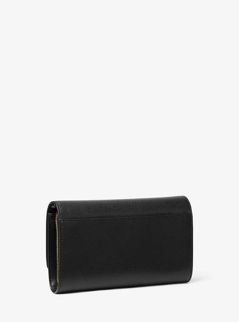 Michaelkors Jet Set Large Leather Pretas | SN-MK27107