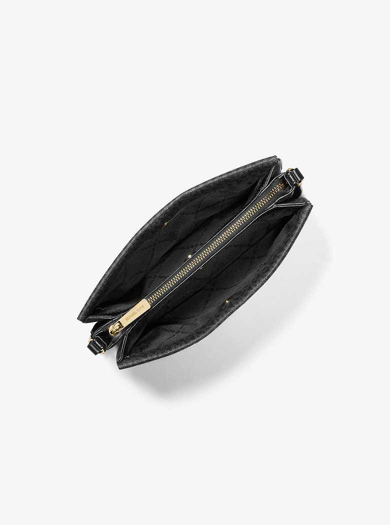 Michaelkors Jet Set Large Signature Logo Pretas | SN-MK27116