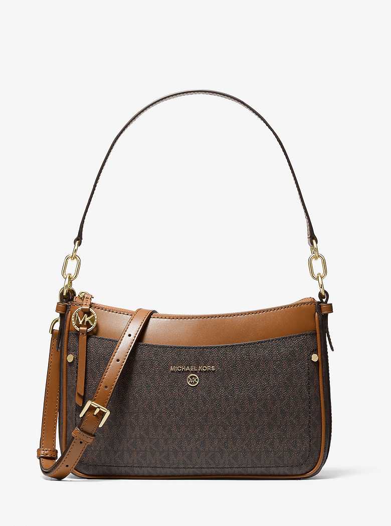 Michaelkors Jet Set Medium Logo Marrom | SN-MK27024