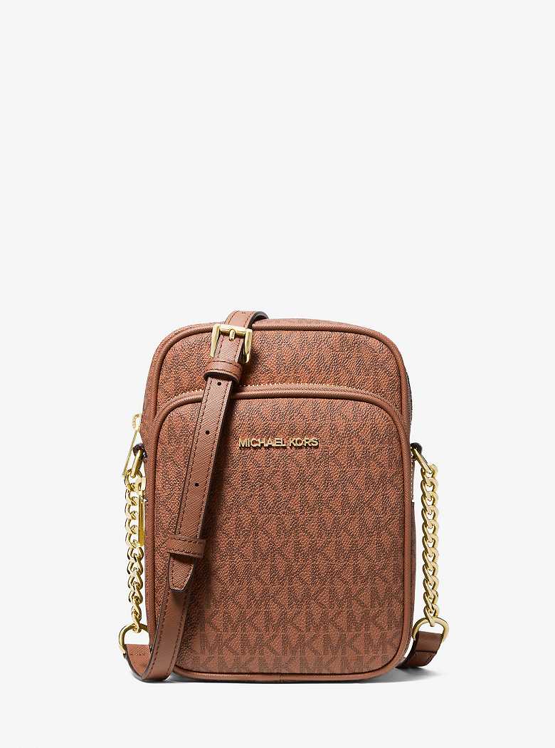 Michaelkors Jet Set Travel Medium Signature Logo Marrom | SN-MK27235