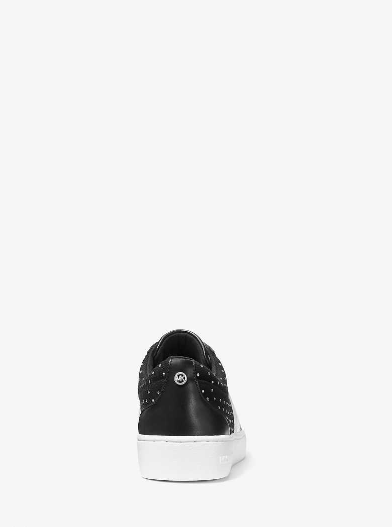 Michaelkors Juno Crystal Embellished Canvas Pretas | SN-MK27470