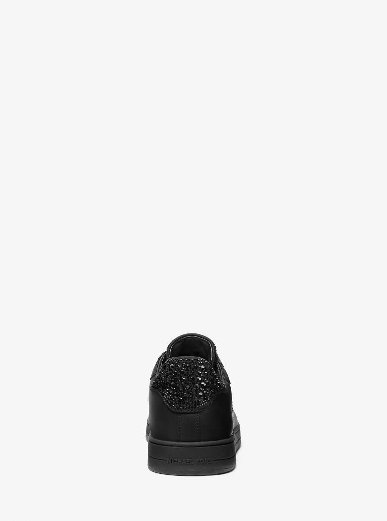 Michaelkors Keating Embellished Leather Pretas | SN-MK28236