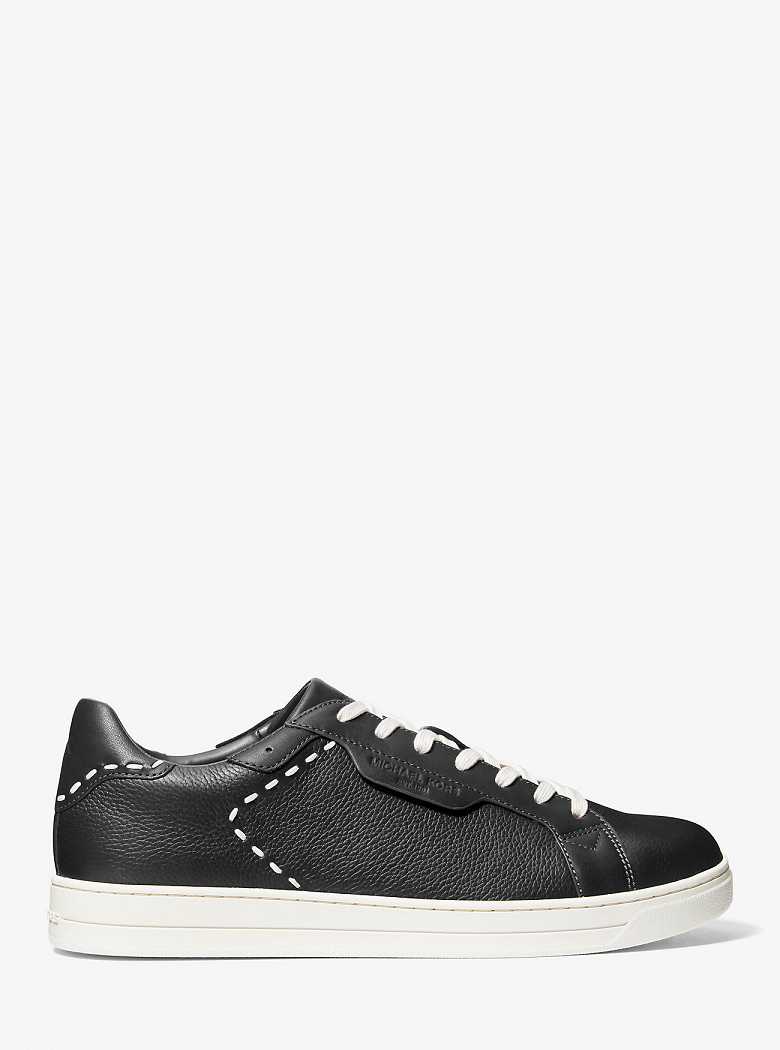 Michaelkors Keating Hand-Stitched Leather Pretas | SN-MK28227
