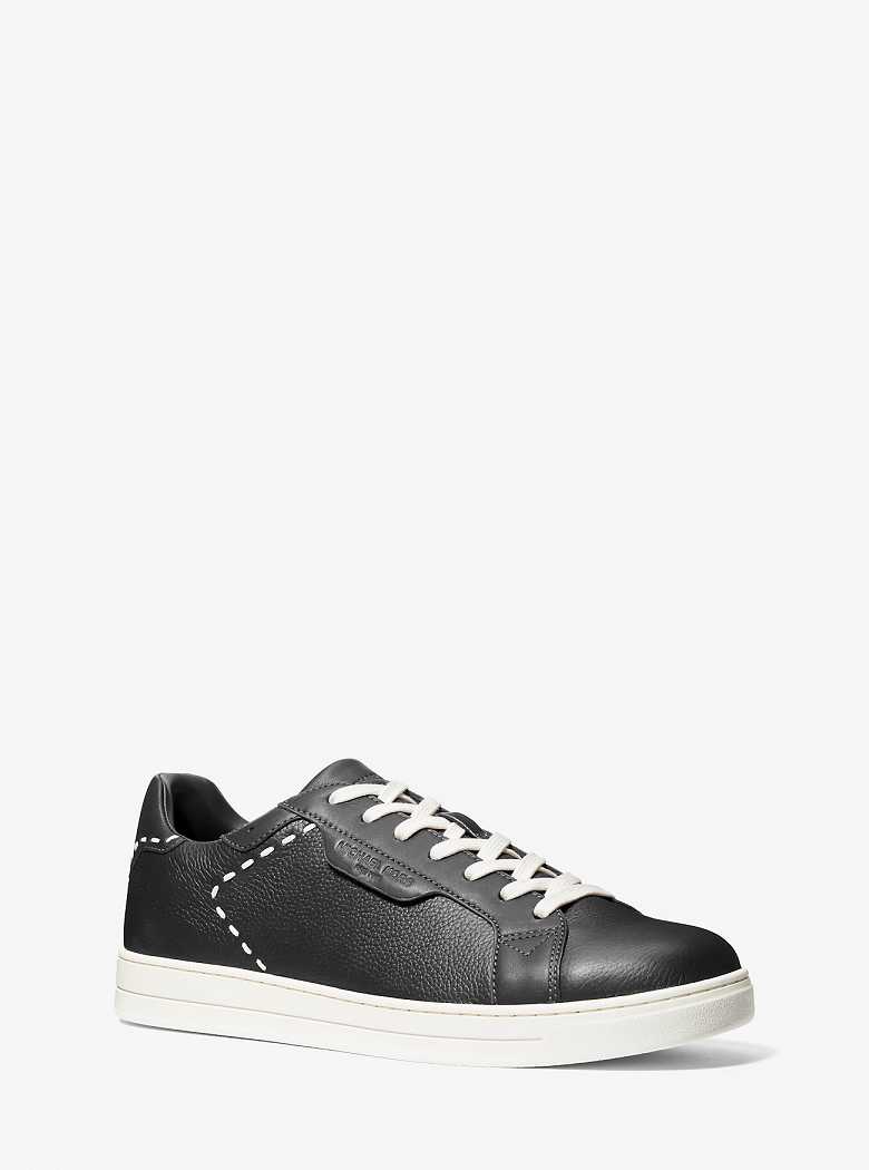 Michaelkors Keating Hand-Stitched Leather Pretas | SN-MK28227