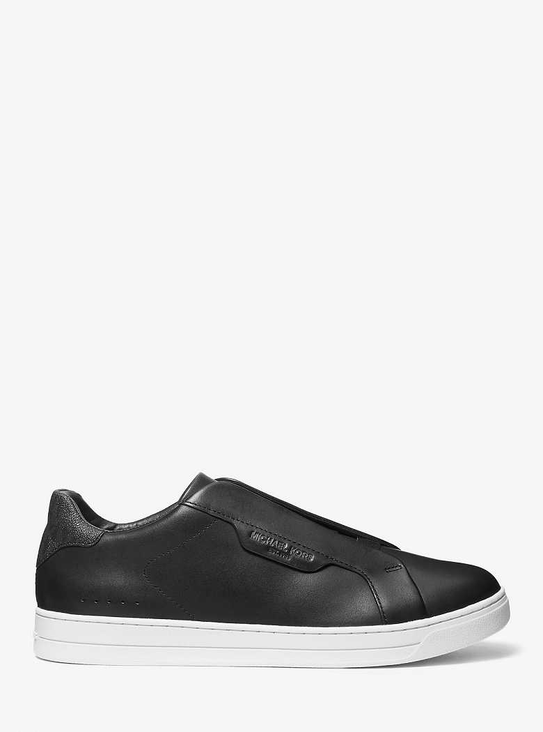 Michaelkors Keating Leather Slip-On Pretas | SN-MK28231