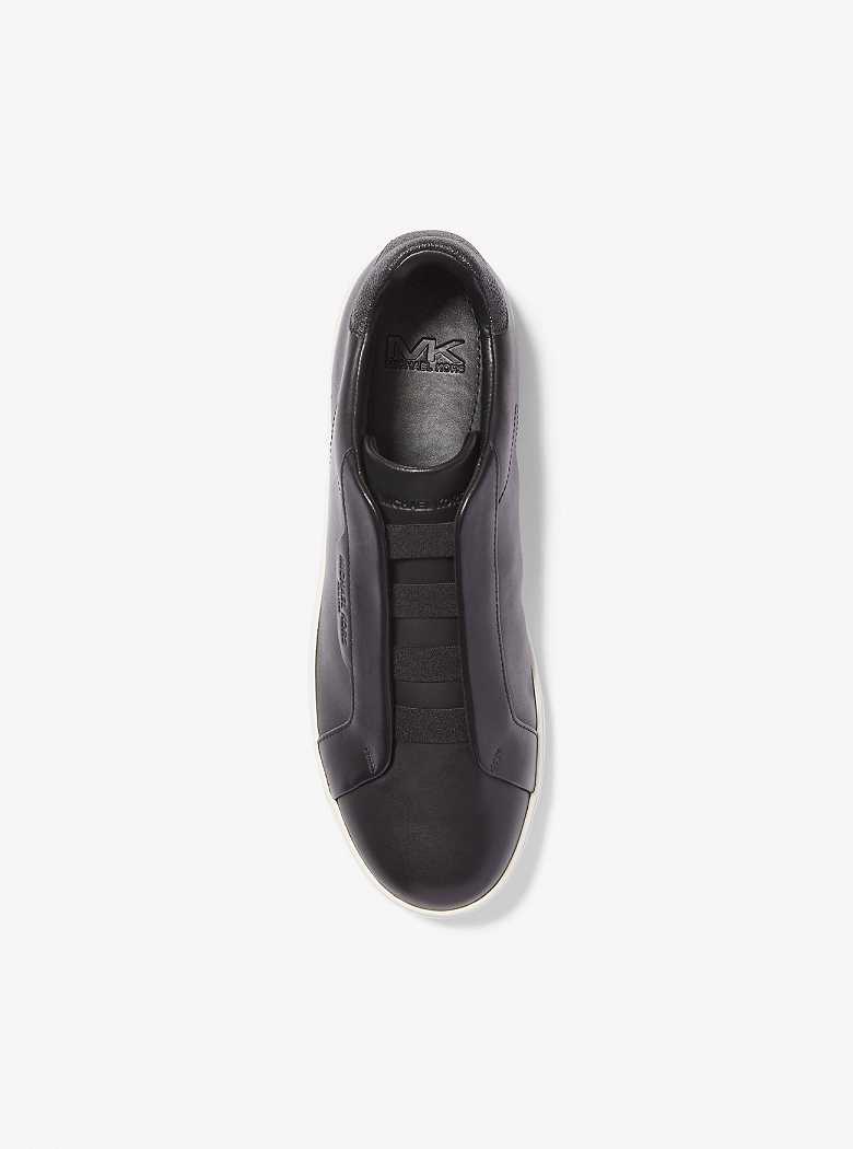 Michaelkors Keating Leather Slip-On Pretas | SN-MK28231